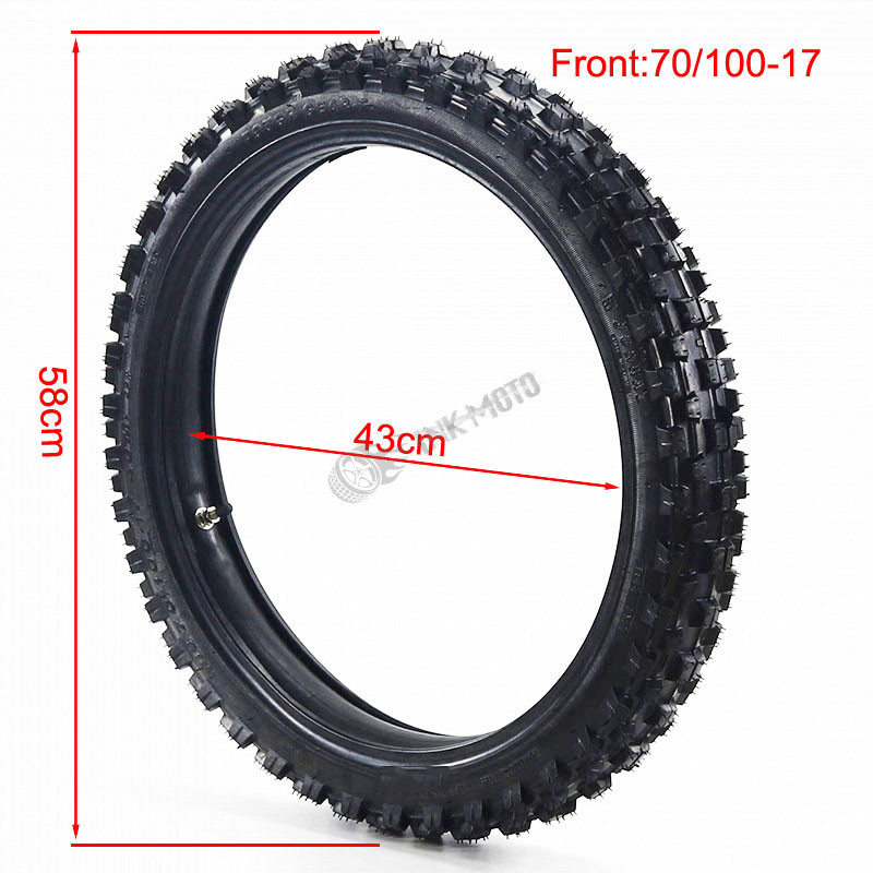 14" 17" Inch Motorcycle Tires 70x100-17 Off Road Dirt Bike Tyre 90/100-14